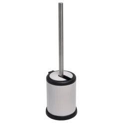 Soportes Papel Higiénico Y Portarrollos>Escobilla De Baño Metal C/Tapa Abatible