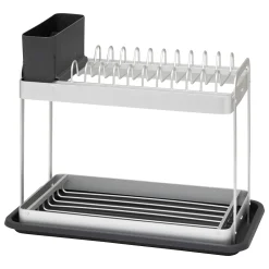 5five Encimera Y Lavavajillas>Escurreplatos con 2 niveles gris de aluminio