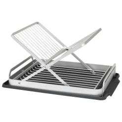 5five Encimera Y Lavavajillas>Escurreplatos plegable gris de aluminio