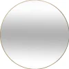 atmosphera Espejos>Espejo de pared ALICE redondo dorado 76cm
