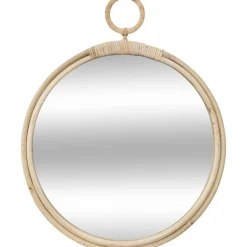 atmosphera Espejos>Espejo De Pared Beige De Ratán 38Cm