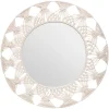 atmosphera Espejos>Espejo De Pared De Algodón Beige 56Cm
