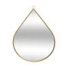 atmosphera Espejos>Espejo De Pared Gota Metal Mdf 21x29Cm