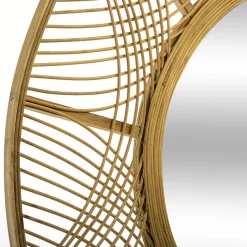 5five Espejos|Estilo Oriental>Espejo De Pared Ina De Bambú 89x1.8Cm