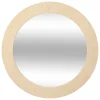 atmosphera Espejos>Espejo de pared redondo ANAYA beige 78cm