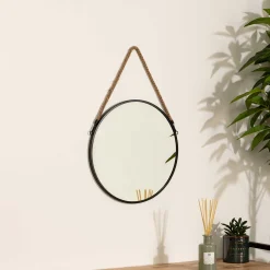 atmosphera Espejos>Espejo de pared redondo metal 38Cm