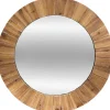 atmosphera Espejos>Espejo Pared De Madera Marrón 83Cm