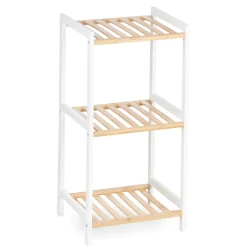 Niños Mobiliario>Estante con 3 baldas blanco de bambú 70cm
