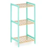 Niños Mobiliario>Estante con 3 baldas verde de bambú 70cm