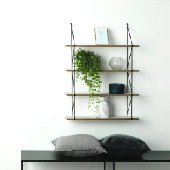 atmosphera Estantes Y Cómodas|Estilo Industrial>Estante De Pared Metal/Mdf Beige 60x80Cm