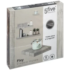 5five Armarios, Estantes Y Estanterías.>Estante Flotante Mdf Roble Gris