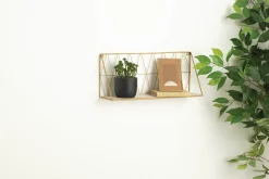 atmosphera Accesorios|Estilo Contemporaneo>Estante Pared Metal/Mdf 20x12.5x47.9Cm