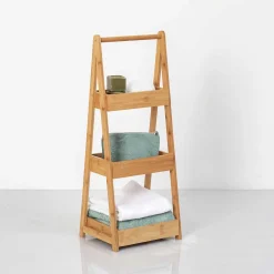 5five Muebles Con Lavabo Y Auxiliares>Estantería C/3 Estantes Bambú 30x25.5x78