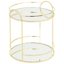 atmosphera Estilo Contemporaneo>Estantería con 2 niveles de espejo FEEL