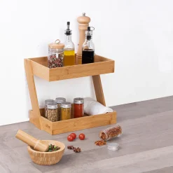 5five Encimera Y Lavavajillas>Estantería De Bambú Con 2 Baldas