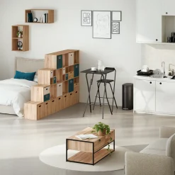 5five Módulo De Mezcla>Estantería de roble con 2 cubos MIXMODUL