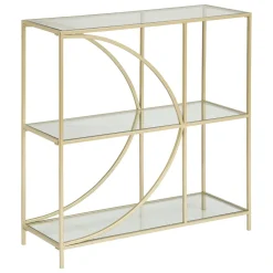 atmosphera Estantes Y Cómodas>Estantería Dorada Metálica Dolce Riviera