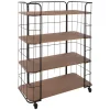 Estantes Y Cómodas|Estilo Industrial>Estantería Metal C/4 Baldas 70x31x97.5Cm