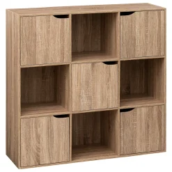 Armarios, Estantes Y Estanterías.>Estantería Mix Natural Con 9 Módulos