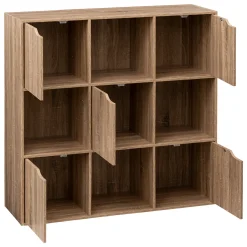 Armarios, Estantes Y Estanterías.>Estantería Mix Natural Con 9 Módulos