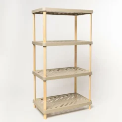 Armarios, Estantes Y Estanterías.>Estantería rectangular de 4 niveles beige