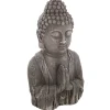 atmosphera Accesorios|Estilo Oriental>Estatua Buda Efecto Madera 28x20x49Cm