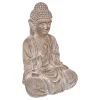 atmosphera Accesorios|Estilo Oriental>Estatua Buda Efecto Madera 30.5x24x45Cm