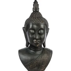 Accesorios|Estilo Oriental>Estatua Cabeza De Buda Gris 113Cm