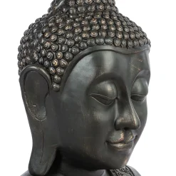 Accesorios|Estilo Oriental>Estatua Cabeza De Buda Gris 113Cm