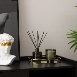 atmosphera Accesorios|Estilo Contemporaneo>Estatua cabeza de hombre con ojos dorados David