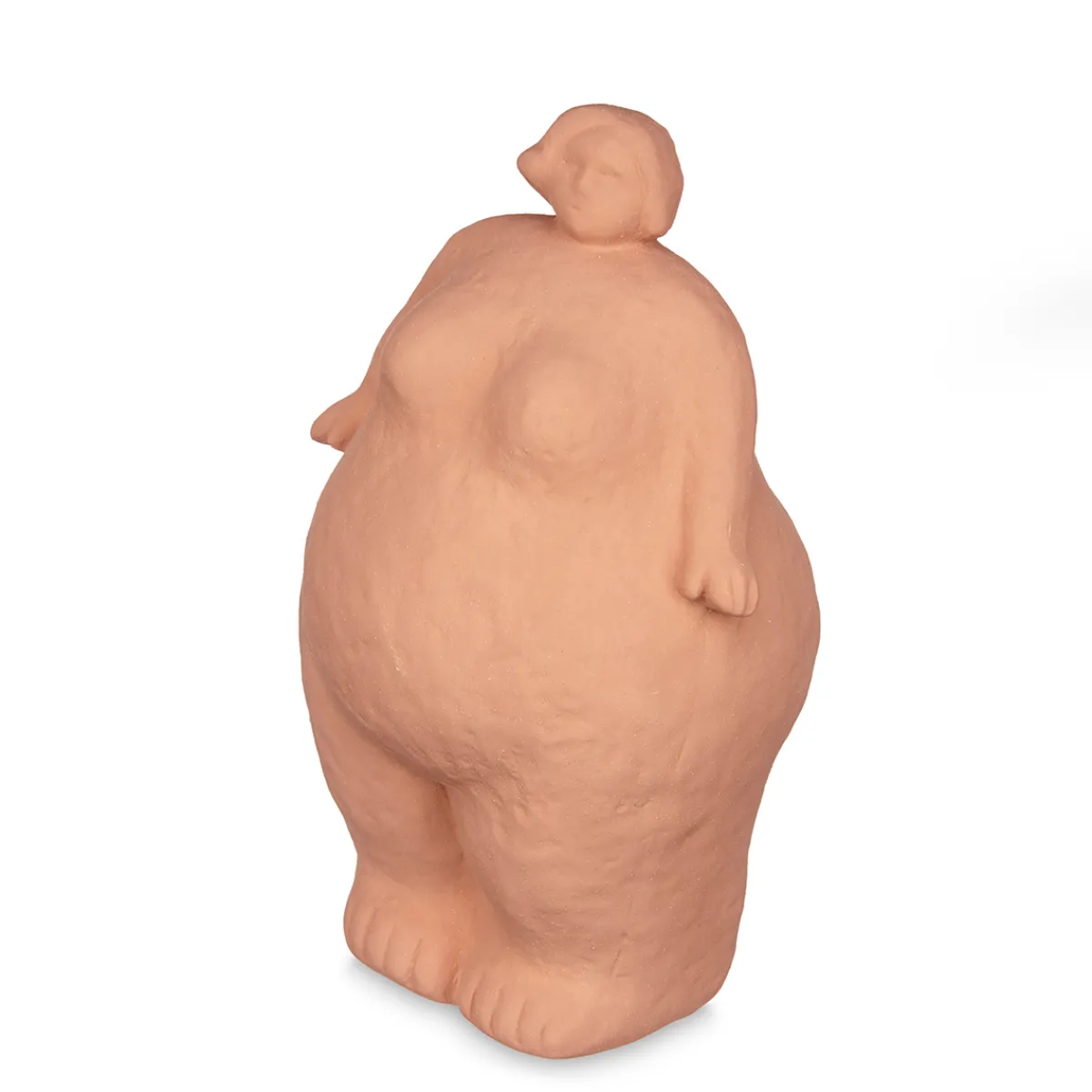 Accesorios>Estatua color ladrillo forma de mujer de cerámica