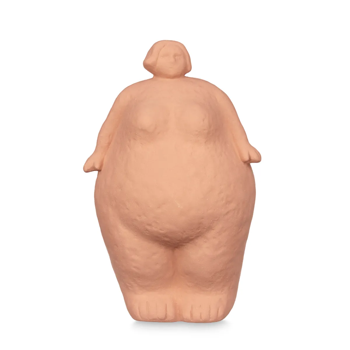 Accesorios>Estatua color ladrillo forma de mujer de cerámica