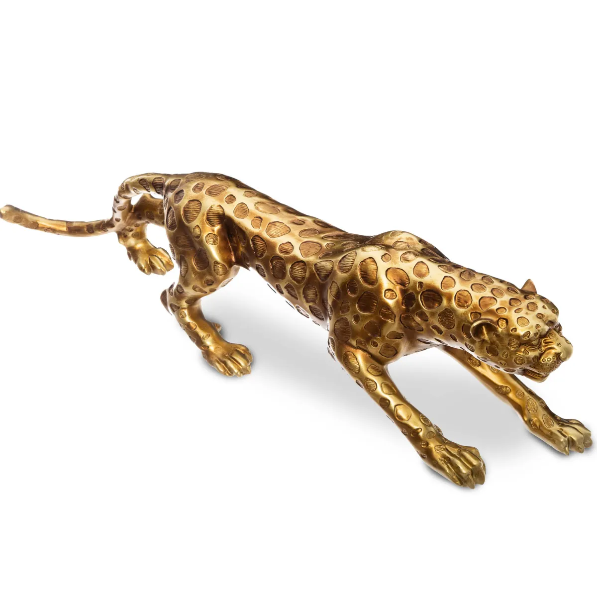 Accesorios|Estilo Contemporaneo>Estatua Leopardo Dorado 79cm