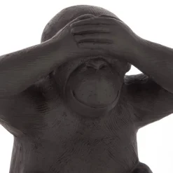 atmosphera Accesorios|Estilo Étnico>Estatua Mono Sabio Ciego 19.5x14x24Cm