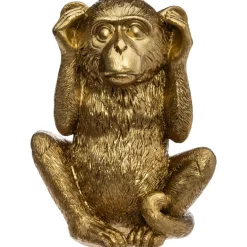 atmosphera Accesorios|Estilo Étnico>Estatua Mono Sabio Sordo Dorado 17.7Cm