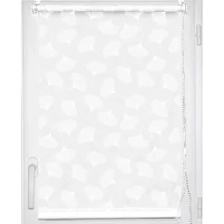 Cortinas>Estor De Tela Algodón Blanco 87x180Cm