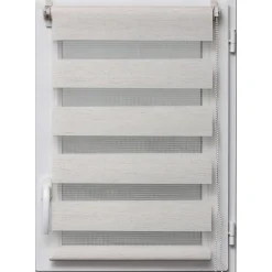 Cortinas>Estor De Tela Noche/Día Beige 57x180Cm