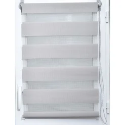 Cortinas>Estor De Tela Noche/Día Gris 117x180Cm