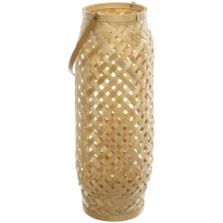 atmosphera Farolillos|Estilo Oriental>Farol De Bambú Cross Tam.1/3 16x43Cm