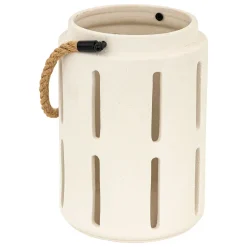 atmosphera Farolillos>Farol De Cerámica Blanca Nuna