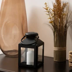 atmosphera Farolillos|Estilo Industrial>Farol de metal negro WINY