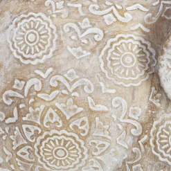 atmosphera Accesorios|Estilo Étnico>Figura decorativa Elefante blanco deco 19x9.5x15Cm