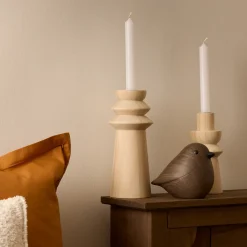 atmosphera Accesorios>Figura decorativa pájaro marrón oscuro 34cm