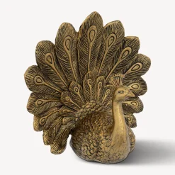 atmosphera Accesorios>Figura pavo real WILD ROMANCE dorada 27cm