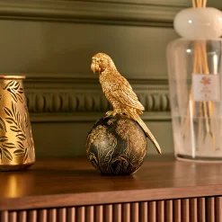 atmosphera Accesorios>Figura pájaro BELLI dorado 19cm