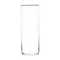 atmosphera Jarrones Y Vasos>Florero De Vidrio Cilíndrico 15x39.5Cm