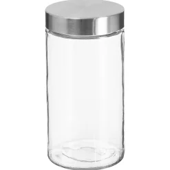 5five Cajas Y Frascos>Frasco De Vidrio C/Tapa Inox 1.7L