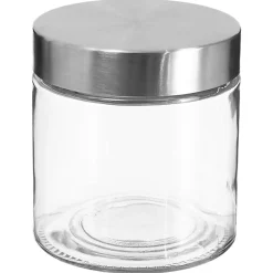 Cajas Y Frascos>Frasco De Vidrio C/Tapa Inox 750Ml