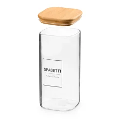 Cajas Y Frascos>Frasco Para Pasta Con Tapa De Bambú 2.1l