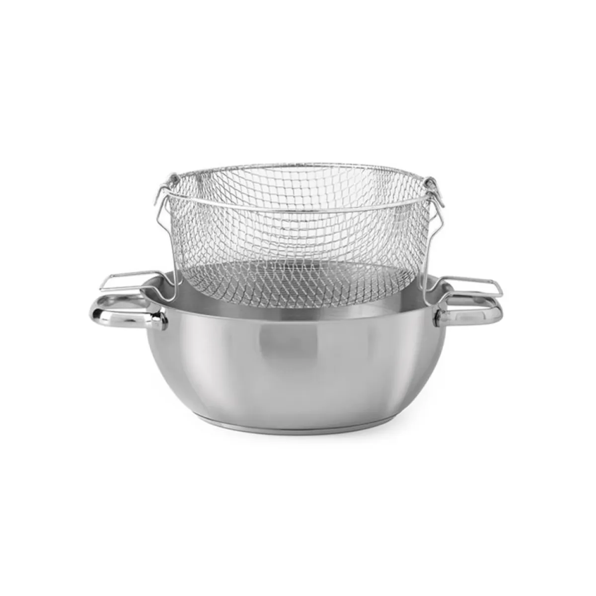 Sartenes, Parrillas Y Woks>Freidora Inoxidable C/Asas Nº24